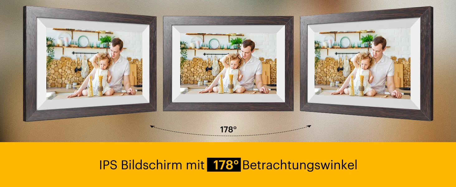 【1 Year Warranty】 Kodak 10 Inch Digital Picture Frame, 800*1280 HD Touch Screen with 32G Memory,Full Function Electronic Album