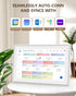 Hindetel 10 inch  smart digital calendar photo frame touchscreen auto syc google calender apple for family calendar screen