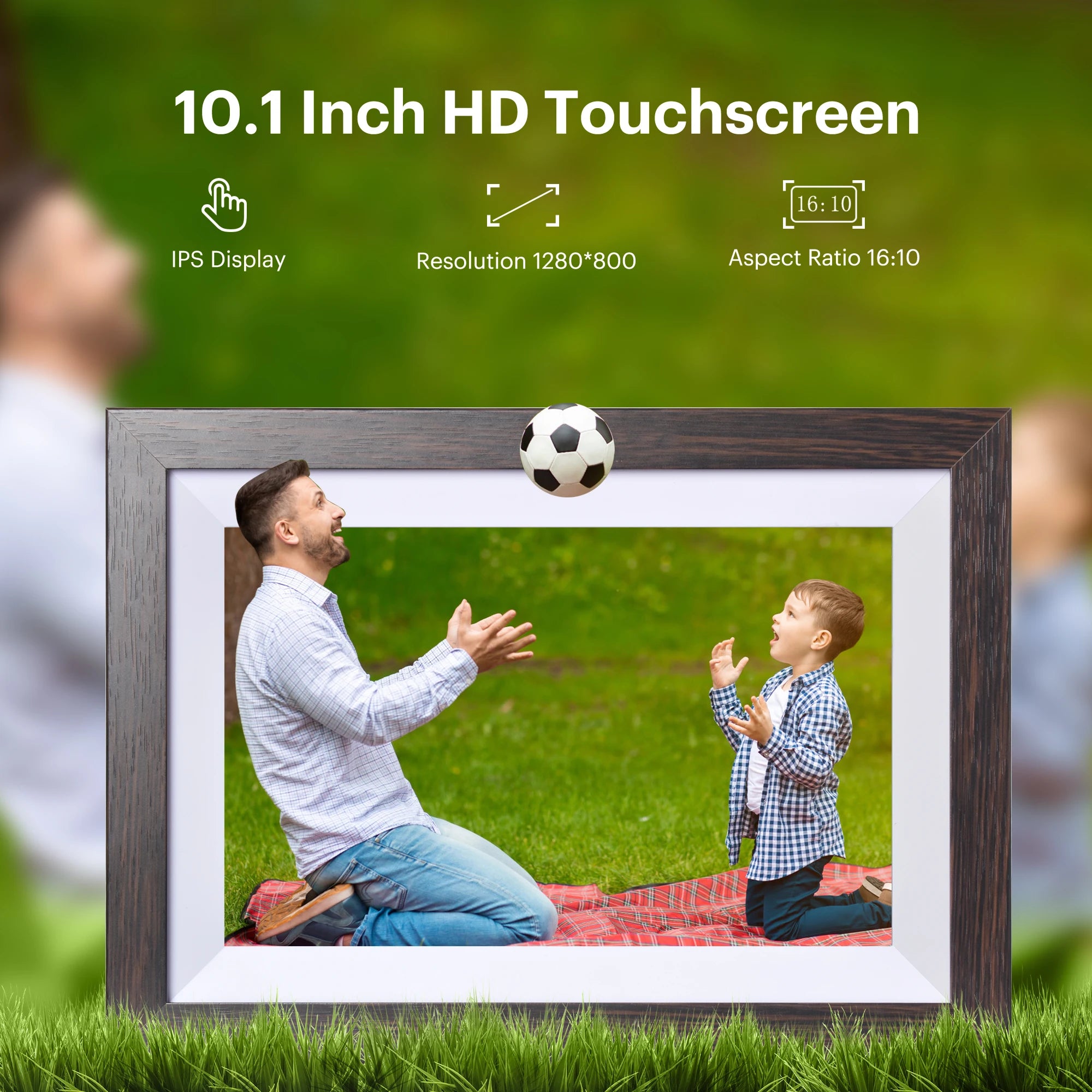 【1 Year Warranty】 Kodak 10 Inch Digital Picture Frame, 800*1280 HD Touch Screen with 32G Memory,Full Function Electronic Album