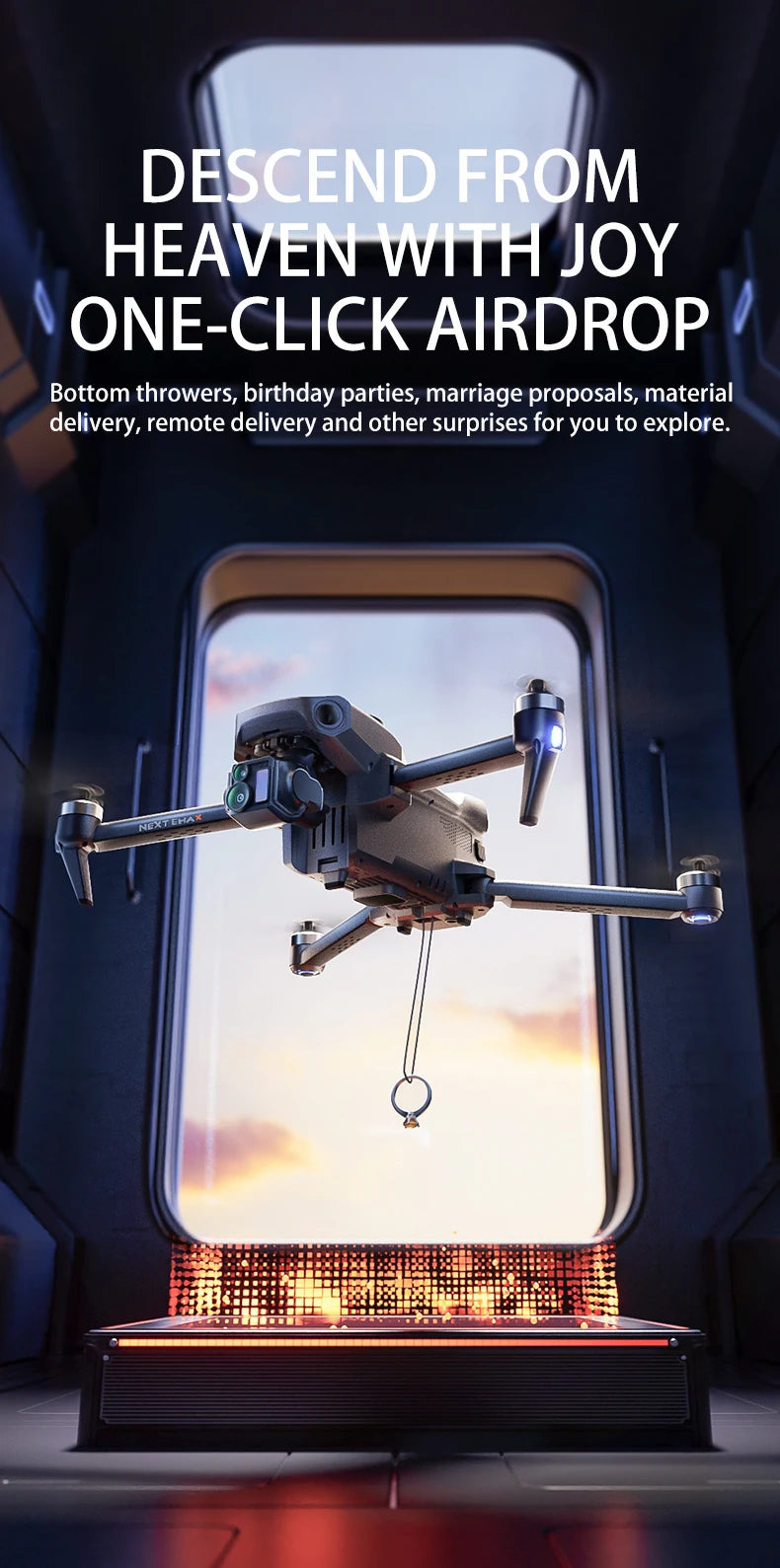 P7 MAX High-end Professional GPS Drone 8K With Screen Remote Control 20km Digital Image Transmission Brushless RC Quadcopter Toy