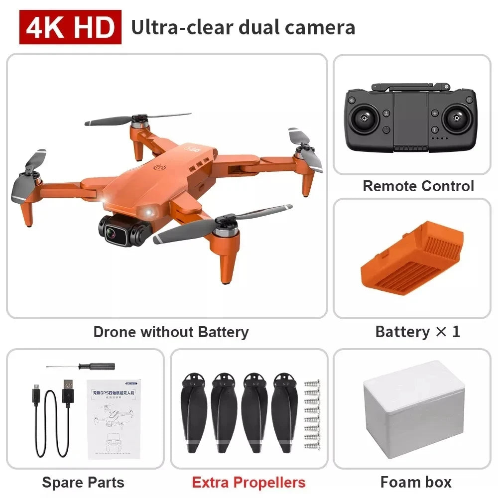 Drone L900 Pro 4K Professional 5G GPS HD Dual Camera Photography Brushless Foldable Quadcopter RC