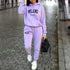 2025 Women's Printed Hoodie Set, Letter Pattern Hoodie and Sports Pants, Autumn Winter Two-piece Sportswear, Street Suit Set