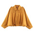 Women's Bomber Jackets Coats Fashion Turn-down Collar Long Sleeve Loose Coats Vintage Female Outerwear Chic Tops
