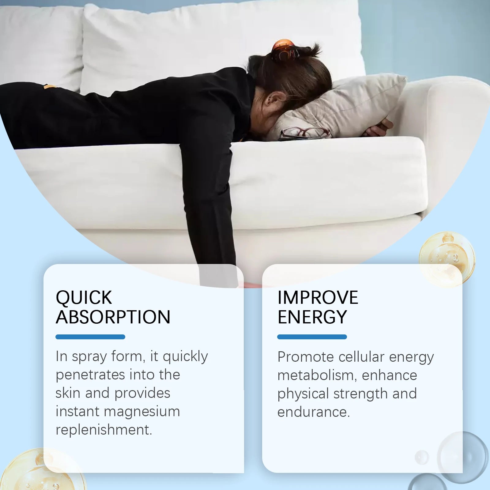 Essential Oil Magnesium Spray Relieves Muscle Body Pain Smoothes Softens Skin Magnesium Oil Spray Relaxation Better Sleep Care