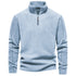 AIOPESON Brand Quality Thicken Warm Fleece Jacket for Men Zipper Neck Pullover Sweatshirt