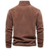 AIOPESON Brand Quality Thicken Warm Fleece Jacket for Men Zipper Neck Pullover Sweatshirt