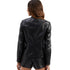 Women's Slim Leather Jacket, Stand-up Collar, Zipper Stitching, Monochromatic Coat, Fashion Clothing, New