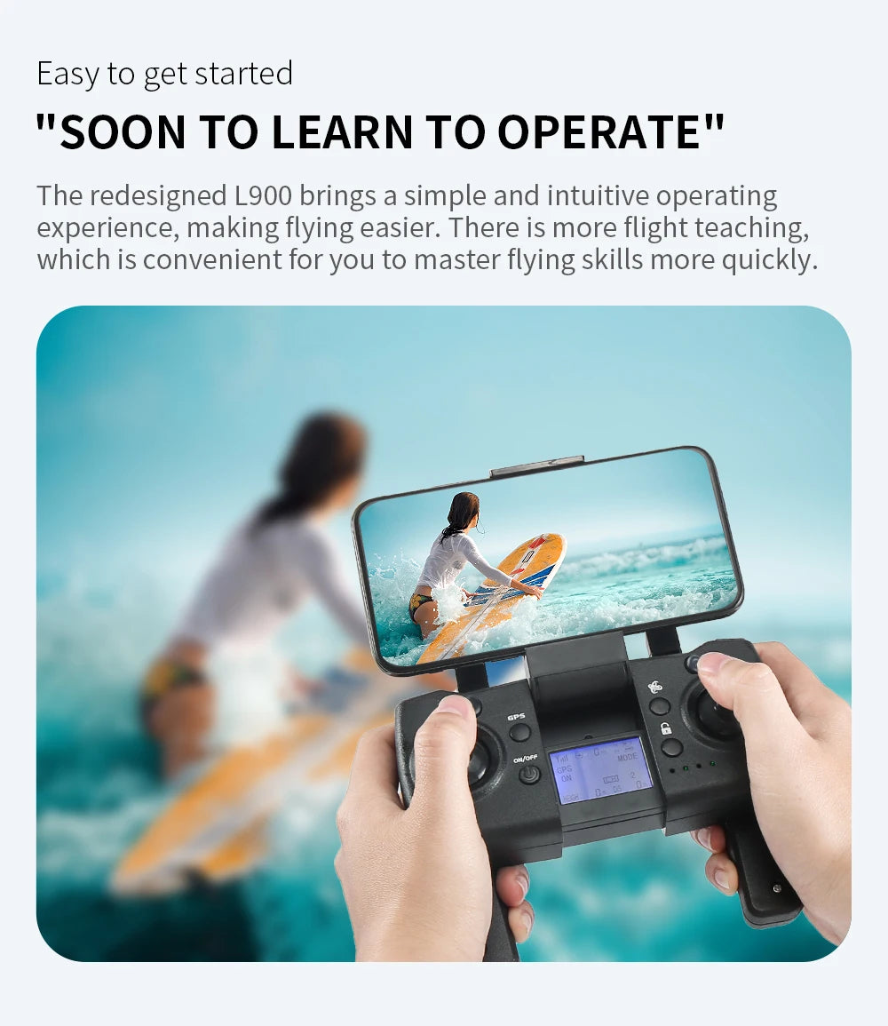 Drone L900 Pro 4K Professional 5G GPS HD Dual Camera Photography Brushless Foldable Quadcopter RC