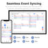 15.6-inch Home Smart Digital Calendar Touchscreen Interactive Display Home Schedule WiFi Sync and Digital Photo Frame