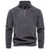 AIOPESON Brand Quality Thicken Warm Fleece Jacket for Men Zipper Neck Pullover Sweatshirt