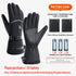 Electric Heated Gloves Motorcycle Winter Moto Heated Gloves Warm Waterproof Rechargeable Heating Thermal Gloves For Snowmobile