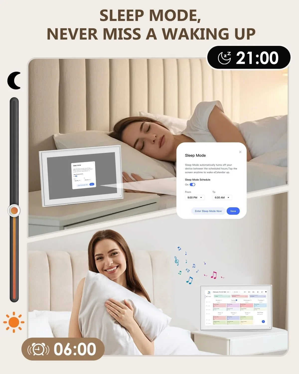 10inch Digital Calendar Chore Chart 1080P Full HD Interactive Touchscreen, Smart Family Planner, Hearth Display Digital Calenda
