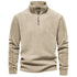 AIOPESON Brand Quality Thicken Warm Fleece Jacket for Men Zipper Neck Pullover Sweatshirt