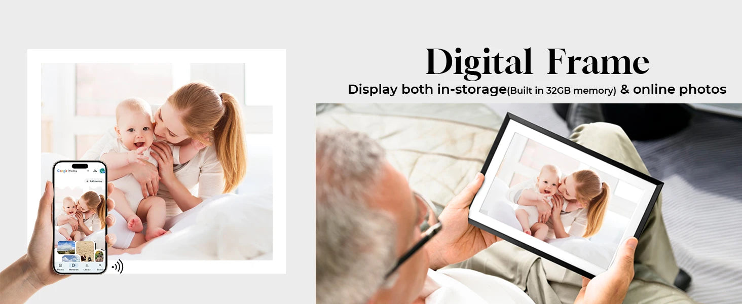 15.6 Inch Changing Smart Display Canvas touchscreen Google Calendar&HomeHub&Assistant Smart TV Gift for Family Music Frame