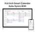 15.6-inch Home Smart Digital Calendar Touchscreen Interactive Display Home Schedule WiFi Sync and Digital Photo Frame