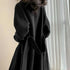 New Hot Sale Of The Season Women's Woolen Coat plus Size over Knee Length Loose Fit Slimming High End Fashionable Polyester Fibe