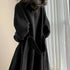 New Hot Sale Of The Season Women's Woolen Coat plus Size over Knee Length Loose Fit Slimming High End Fashionable Polyester Fibe