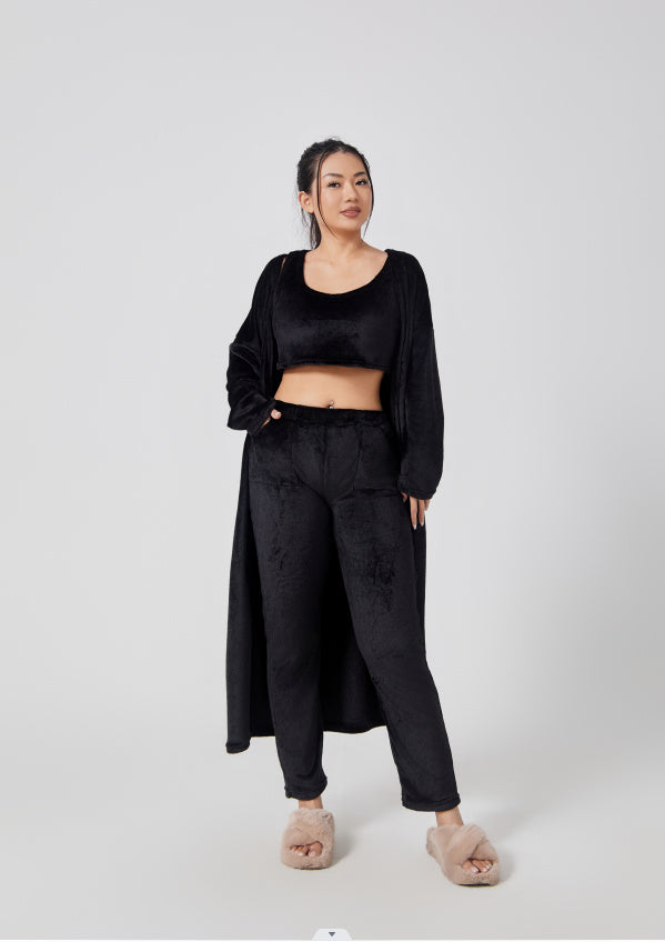 Cozy 3-Piece Lounge Set – Soft & Stylish Winter Loungewear
