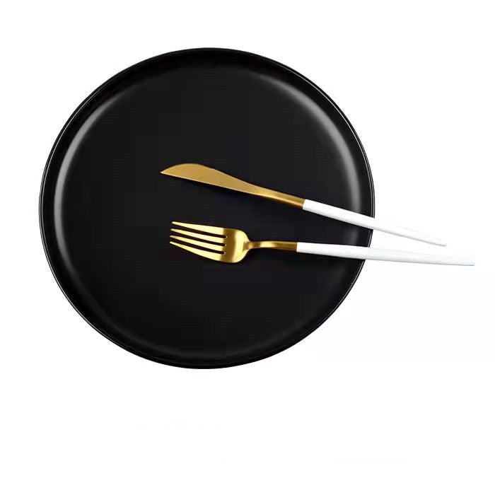 Nordic-Style Porcelain Tableware – Minimalist Solid Color Plates