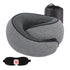 Memory Foam Travel Neck Pillow with Eye Mask – Compact Comfort for Airplanes & Cars