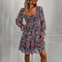Spring & Summer Women's Bohemian Print Dress – Elegant & Stylish