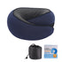 Memory Foam Travel Neck Pillow with Eye Mask – Compact Comfort for Airplanes & Cars