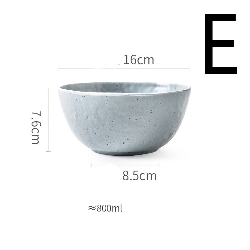 Matte Porcelain Tableware – Stylish Household Plates &amp; Bowls
