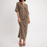 Casual Skirt Fashion Hollowed-out Fishnet Knitted Shirtdress
