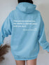 Women's Plush Letter Printed Hoodie – Trendy Unisex Pullover