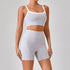 Outdoor Sports Yoga Suit – Women's Spaghetti Strap Contrast Color Fitness Set