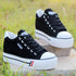 Canvas Shoes – Trifle Platform White Shoes for Women