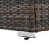 4-Piece PE Wicker Outdoor Patio Furniture Set with Tempered Glass & Coffee Table