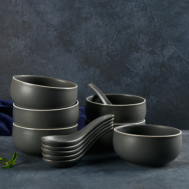 Simple Ceramic Tableware – Striped Underglaze Plates &amp; Bowls
