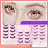 5 Pairs Manga Lashes – Anime Cosplay Natural Wispy False Eyelashes