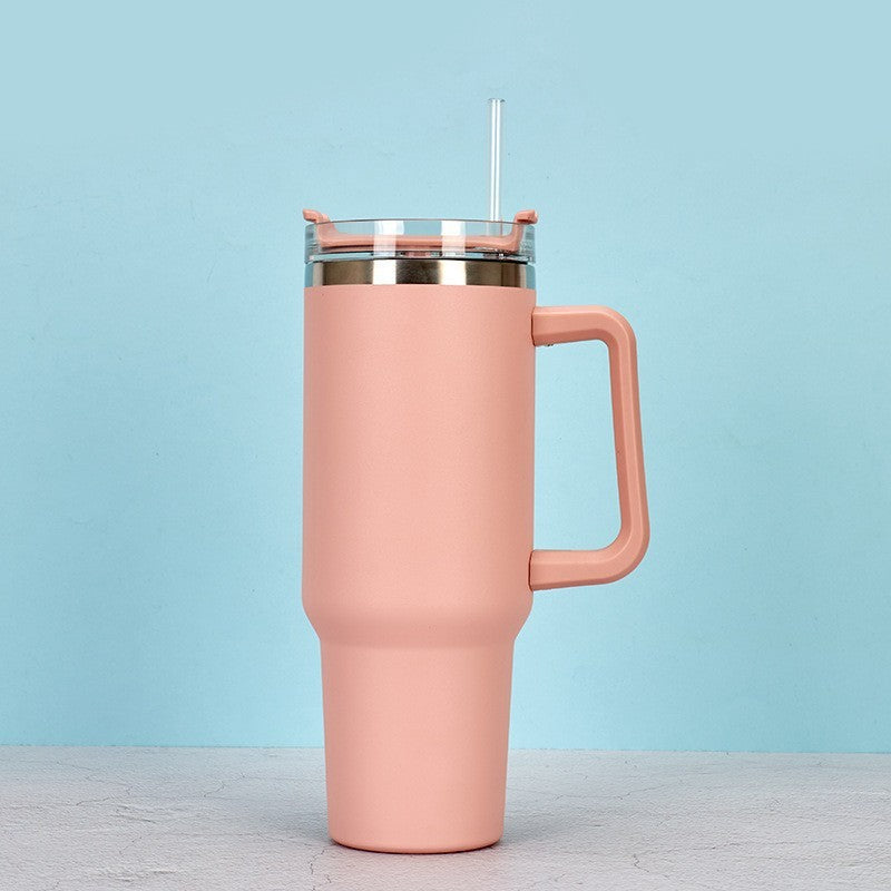 Stainless Steel Coffee Cup – Large 40oz Metal Water Cup with Handle