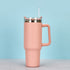 Stainless Steel Coffee Cup – Large 40oz Metal Water Cup with Handle