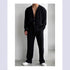 Men's Casual Button Shirt & Long Sleeve Trousers Suit