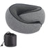Memory Foam Travel Neck Pillow with Eye Mask – Compact Comfort for Airplanes & Cars
