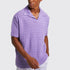 Men's Knitted Short-Sleeved Casual Shirt