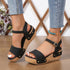 Spring & Summer Women's Buckle Rubber Sole Sandals
