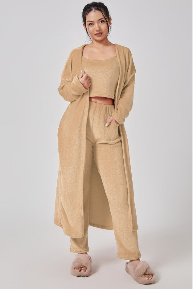 Cozy 3-Piece Lounge Set – Soft & Stylish Winter Loungewear