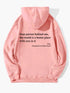 Women's Plush Letter Printed Hoodie – Trendy Unisex Pullover
