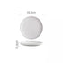 Nordic-Style Porcelain Tableware – Minimalist Solid Color Plates