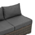 4-Piece PE Wicker Outdoor Patio Furniture Set with Tempered Glass & Coffee Table