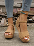 Spring & Summer Women's Buckle Rubber Sole Sandals