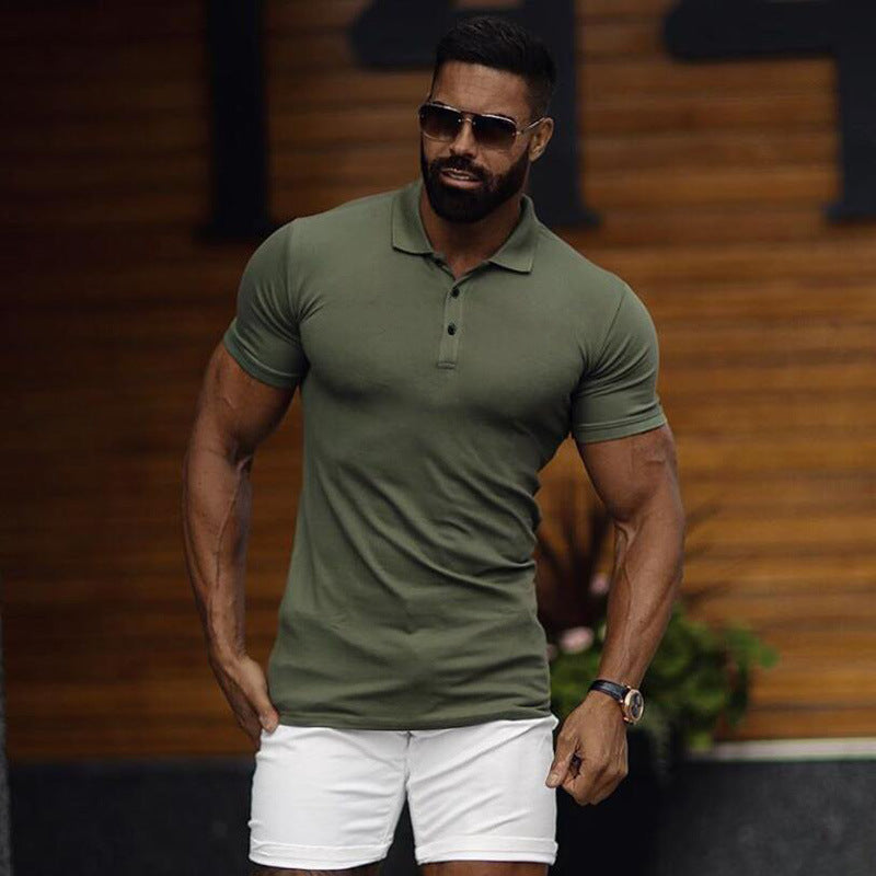 Men's Sports Polo Shirt – Summer Short-Sleeve Slim Fit