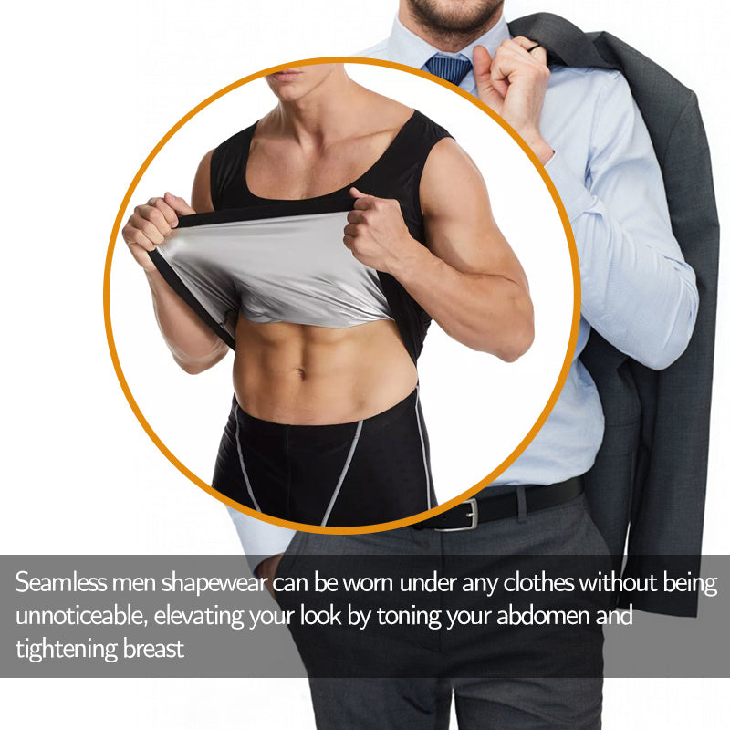 Men's Fitness Corset Shapewear – Heat Trapping Sweat Body Shaper Vest