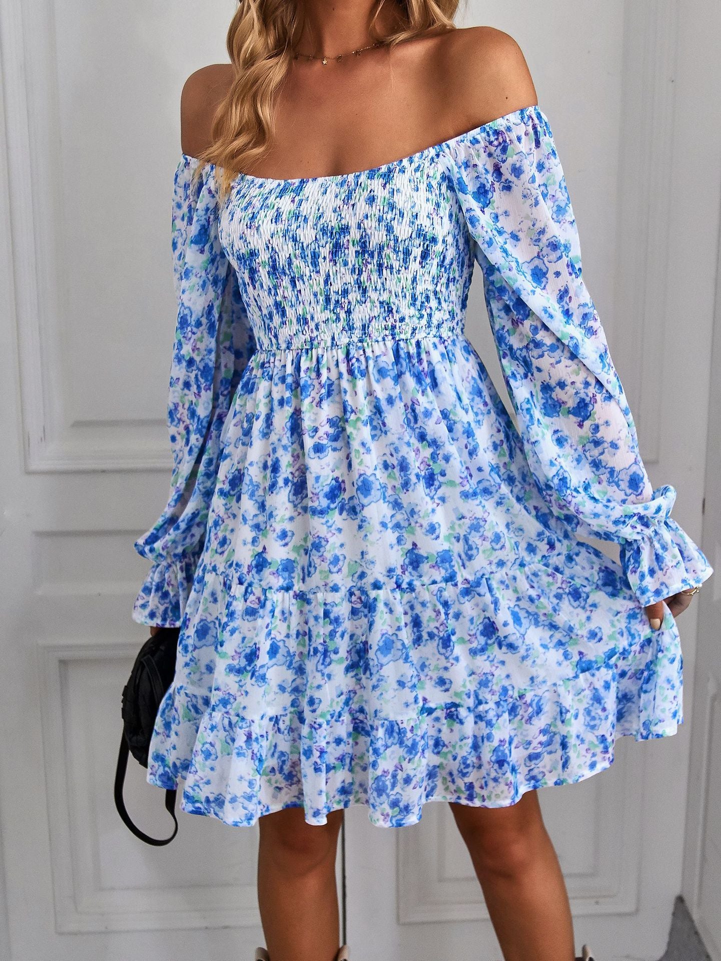 Spring & Summer Women's Bohemian Print Dress – Elegant & Stylish