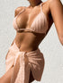 3-Piece Halter Neck Swimsuit Set – Sexy Backless Bikini with Mesh Skirt