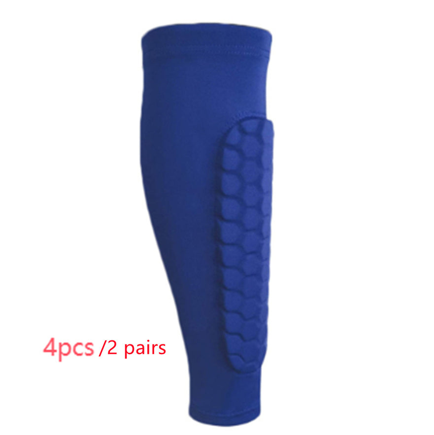 Honeycomb Shin Protection Foot Sock Men's Anti-Collision Non-slip